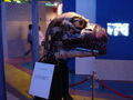 The head of the Cybot Godzilla on display in 2004