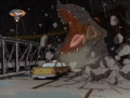 Godzilla in the first episode of the series