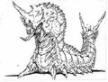 Battra Larva concept art