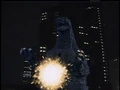 Fake Godzilla is hit and explodes