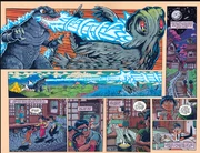 Godzilla using his Atomic Breath on 