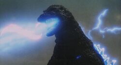 Godzilla Using Blue Spiral Heat Ray