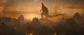 Methuselah bowing to Godzilla with Behemoth, Scylla, Queen MUTO, and Rodan