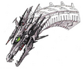 Mecha-King Ghidorah head concept art