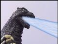 Godzilla continues to fire his ray