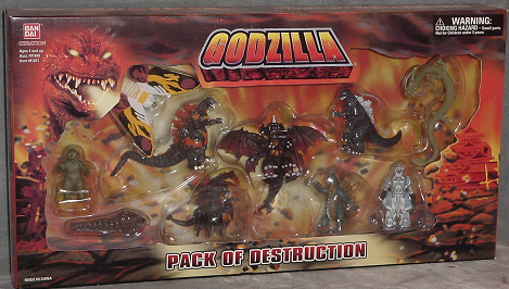 VINTAGE 4inch FIGURE· GODZILLA Set of 21 Godzilla (Bandai