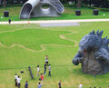 LegendaryGoji Statue in Midtown Park Tokyo Japan tokyo-midtowncom jp summer 2014 godzillahtml 10