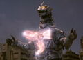 Godzilla Against MechaGodzilla-Kiryu charging his Absolute Zero Cannon