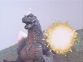 SpaceGodzilla's right shoulder crystal is destroyed