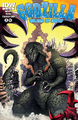 Issue #4 cover, showing Destoroyah reaching for Godzilla