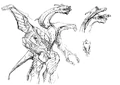 Concept Art - Godzilla 2000 Millennium - Orga 38.png (125 KB) Orga concept art