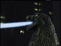 Fake Godzilla fires its ray
