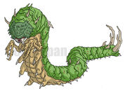 Concept art for the giant centipede.