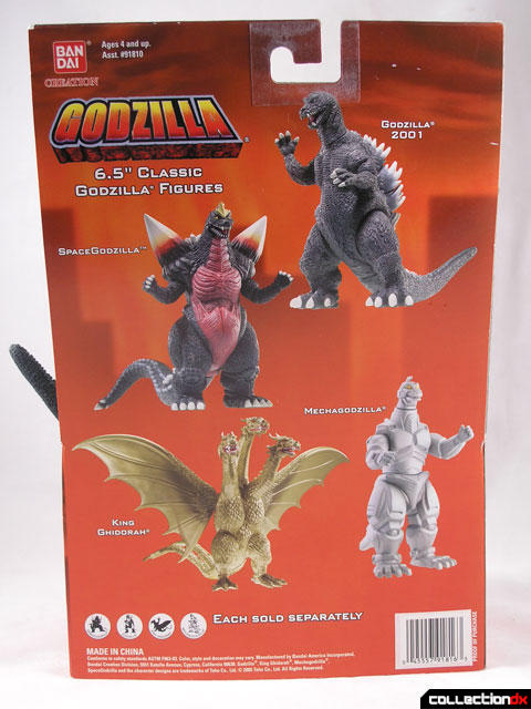 Original 2002 Bandai Assorted 2.5" inch Godzilla Pack of Destruction Figures 
