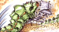 Concept Art - Godzilla vs. Mothra - Battra Larva 6