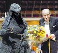Akira Ifukube with the KiryuGoji to celebrate his 90th birthday