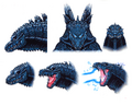 Godzilla head concept art