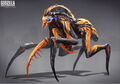 Mothra design - early concept art by Luca Nemolato