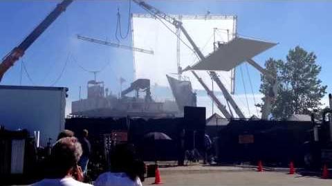 Godzilla filming, Richmond BC