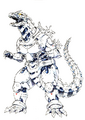 Concept Art - Godzilla Against MechaGodzilla - Kiryu 53