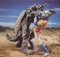 Jet Jaguar vs Megalon