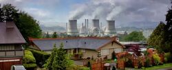 Janjira's suburbs, overlooking the main Nuclear Power Plant