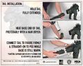 Instructions of how to safely attach the Godzilla 2014 12-inch figure's tail