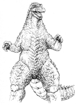 Godzilla vs biollante coloring pages