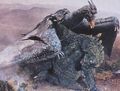 Ghidorah the Three-Headed Monster - Godzilla and Rodan