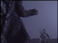 Gigan stares down Godzilla