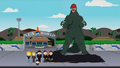 A model of Godzilla in South Park Episode 192 "Whale Whores"