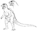 Baby Godzilla concept art