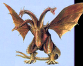 Cretaceous King Ghidorah concept art