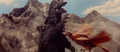 All Monsters Attack - Giant Condor flies in while in stock footage form 9-5