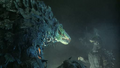 Godzilla faces Biollante in her final form