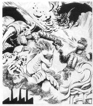 X-Ray Godzilla ゴジラ JORDAN color 赤白黒 A.R.C.H.I.V.E.