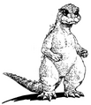 Little Godzilla concept art