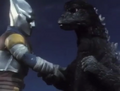 Godzilla vs. Megalon 9 - Godzilla and Jet Jaguar Team Up