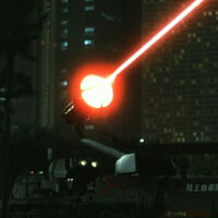 Hyper Laser Cannon firing