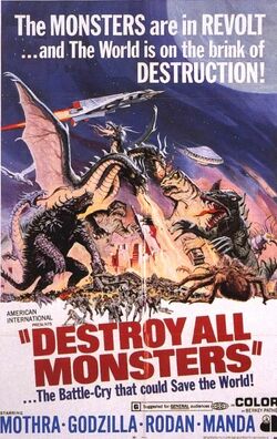 Destroy All Monsters Poster United States 1