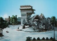  attacks Paris and destroys the  in 