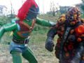 Greenman and Iho Killer battling