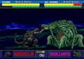 Biollante's Final Form fights Godzilla
