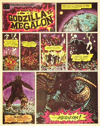 Godzilla vs. Megalon Comic Cover Page