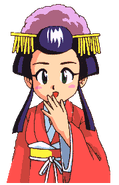 Princess Yuki artwork from Goemon's Great Adventure.