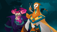 Tyto in “The Sunbird” skin on the art for Founder's Pack