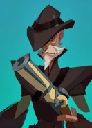 Art used as placeholder portrait in Alpha and core test builds [9]