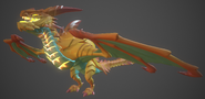 Lowpoly model of “Dessert Dragon” by Katy Hargrove[1]