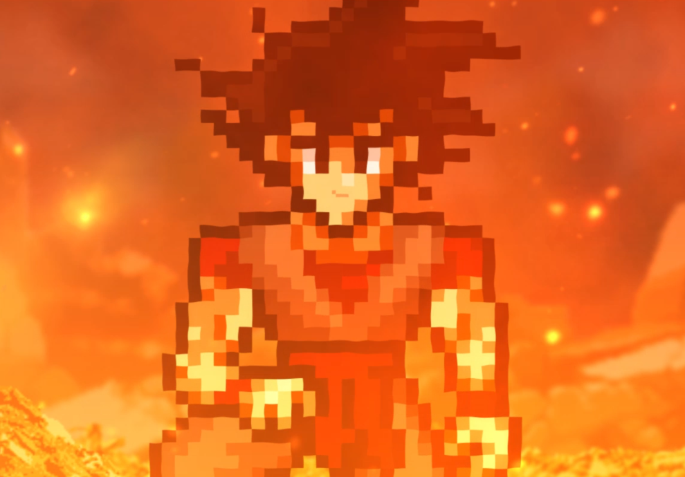 Goku SSJ God Blue Hair Sprite LSW png