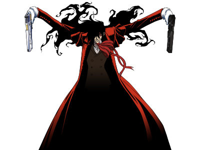 Alucard returns by teleporting between London's bell towers to gong the  second round : r/Hellsing